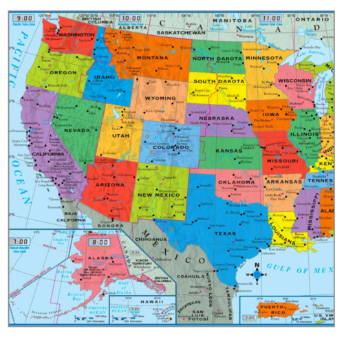 Large Map of United States (USA) - Poster Size 40" x 28" - Brand New! - Wall Map - Picture 4 of 9