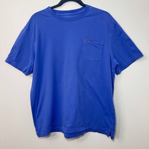 Classic GREG NORMAN Men L Blue Short Sleeve Golf T-Shirt 100% Cotton India