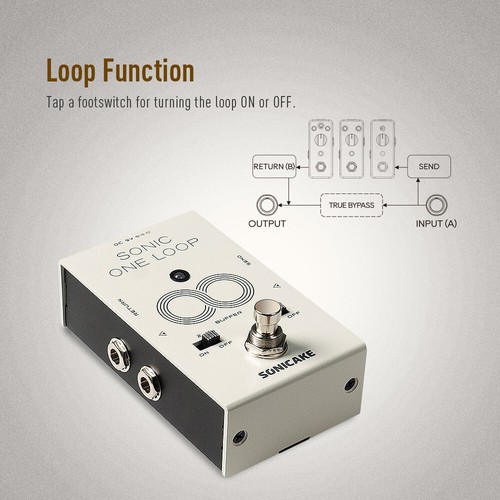 SONICAKE Sonic One Loop/Junction Box Gitarre Bass Effekte Pedal DE - Bild 5 von 19