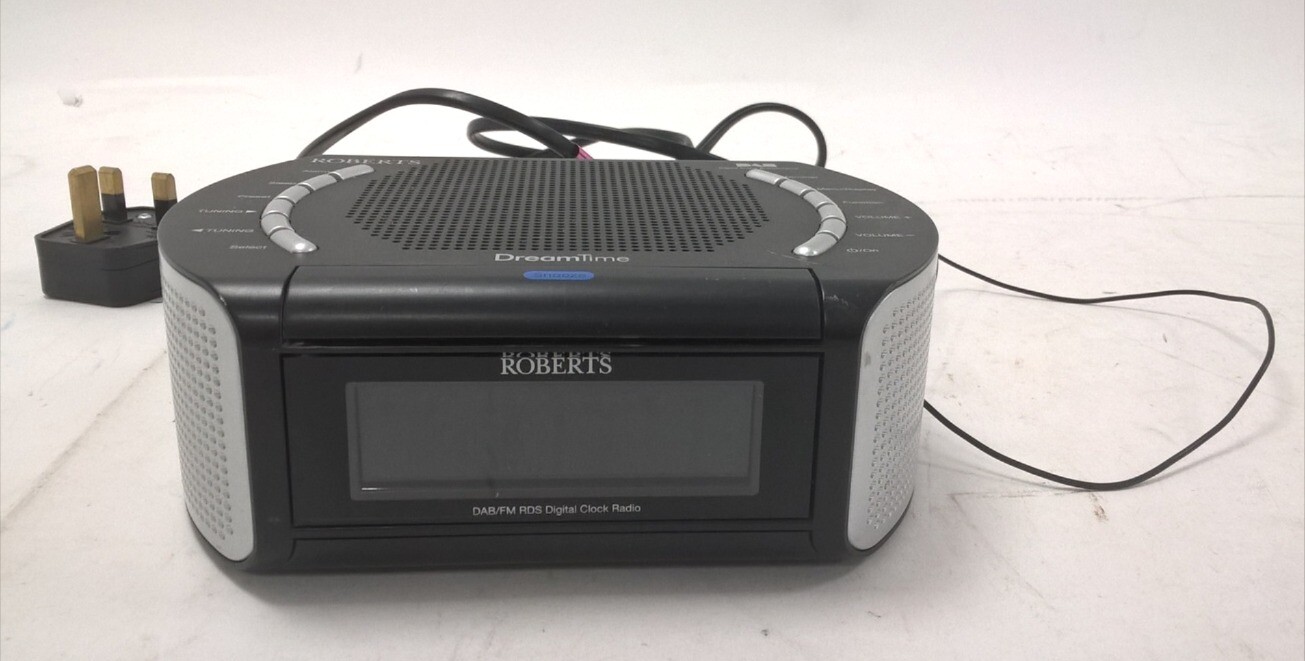 Roberts DreamTime DAB/FM RDS Digital Clock Radio Alarm Black/Silver 3