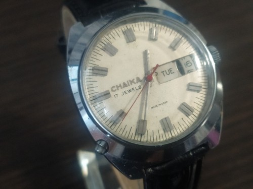 Watches CHAIKA VintageSoviet Mechanical Chaika watch Month Date USSR Serviced! - Picture 6 of 24