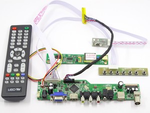 TV+HDMI+VGA+CVBS+USB T.VST56 LCD Controller Driver Board for LP171WP4 TL N2