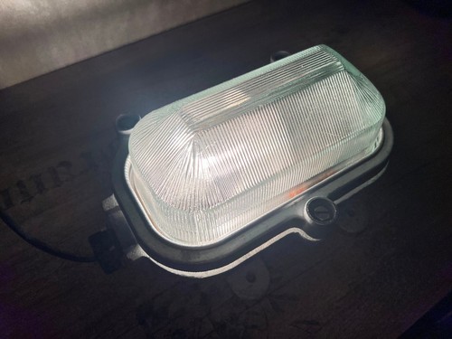 Vintage UdSSR Industrie Wandmontage Lampe Bunkerleuchte 1984 mit Dokumenten - Bild 5 von 24