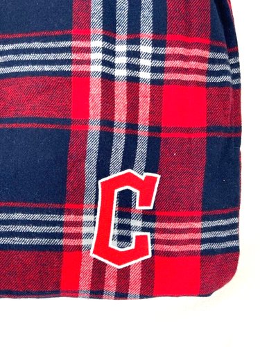 NEW Cleveland Guardians Concepts Sport LS Shirt Plaid Pants Pajama Set Men's L - Picture 3 of 8