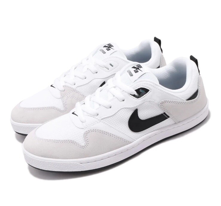 Nike SB Alleyoop Blanco Negro Hombre Skate Boarding Informal Zapatos Tenis Talla 9.5