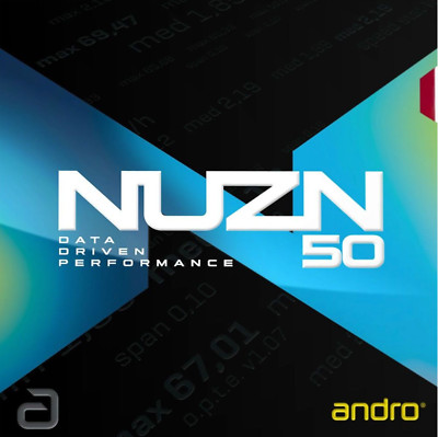 Andro Nuzn 50 Table Tennis and Ping Pong Rubber, We Ship in 10 Business Days!