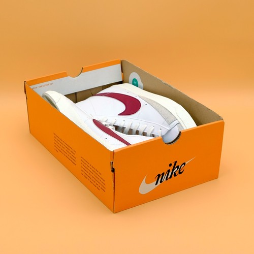 Nike Blazer Mid '77 Blanco Rojo Borgoña BQ6806-120 Para hombres Talla 14 - Sin tapa - Imagen 2 de 2