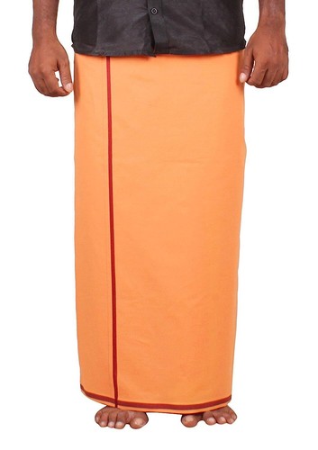 Mens Cotton Dhoti Welcro Socket Sarong Lungi Indian Dhotis Single Color - Picture 14 of 40