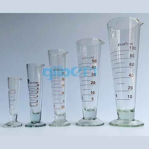 Vaso de cono de medición de boticario con patas de vidrio de laboratorio de 5-1000 ml graduado cónico - Imagen 4 de 31