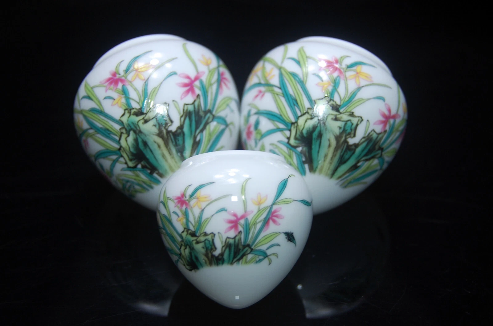 Large Porcelain Bird Feeders Bowls Cups for Chinese Bamboo Bird Cage Orchids