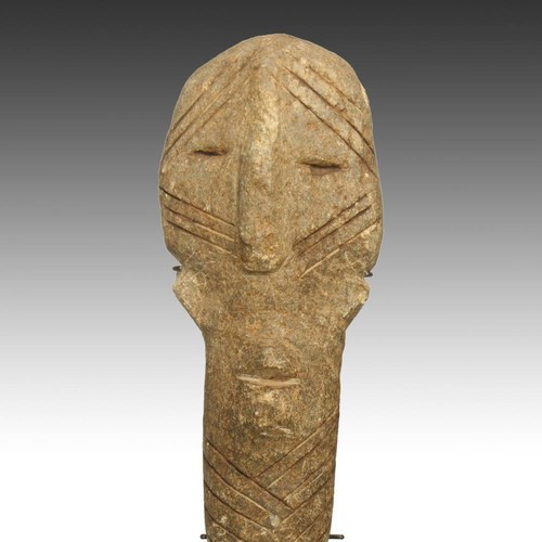 ANCIEN MARQUEUR FUNÉRAIRE FIGURATIF EN PIERRE BURA NIGER W. AFRIQUE 11ÈME - 15ÈME S. - Photo 4/4