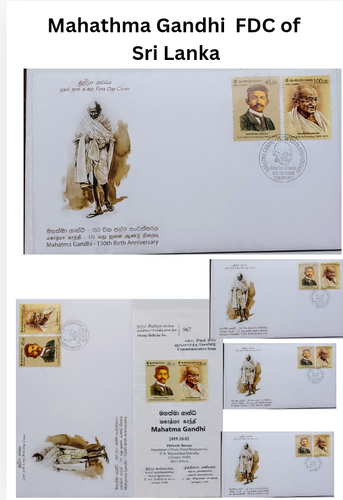 Mahatma Gandhi First Day Cover (FDC) - Sri Lanka Commemorative Issue - Rare - Picture 6 of 6