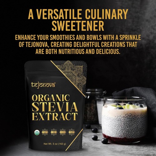 tejonova Organic Stevia Powder 5oz, Stevia Sweetener Sugar Substitute, 1014 Uses - Picture 5 of 11