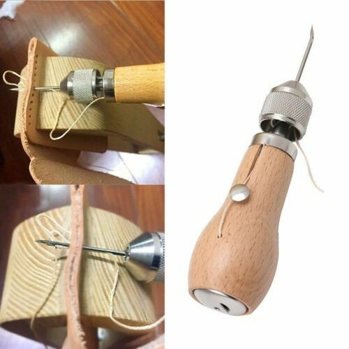 Leder Handwerk Speedy Handhefter Nähen Ahle Reparatur Werkzeuge Kit für schwere Stoffe - Bild 3 von 12