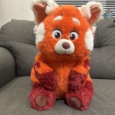 Disney Pixar Turning Red Movie Mei Panda Plush 18" Disney Store Red Panda