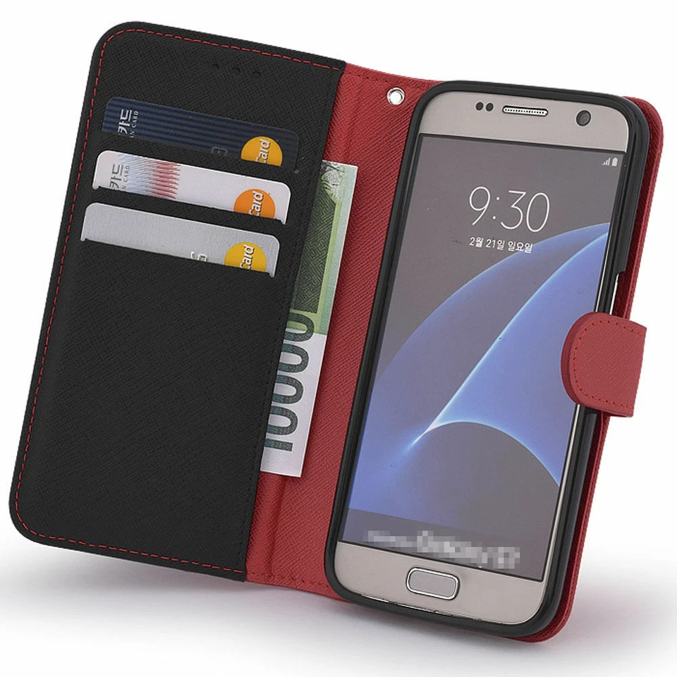 S-Natural Wallet Case for Samsung Galaxy S25 S24 S23 S22 S21 S20 S10 S9 S8 - Image 4 of 4