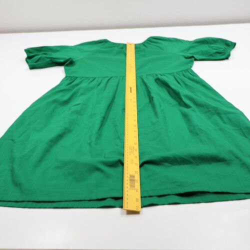 LOFT NWT Womens Green Short Sleeve Button Front V Neck Shirt Dress Size Small - Picture 5 of 8