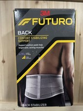 Futuro Brace Back Adjustable Large L /XL Cushion Pads Open Box