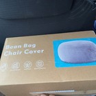 Rainbean Bean Bag Chair  (Cover ONLY, NO Filler) Lazy Sofa Bed Cover 6ft Gray