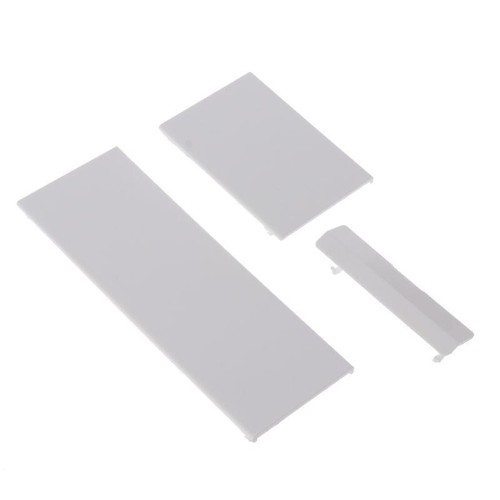 3Pcs /set Black White Door Slot Cover Bezel Lid Part for Wii Console System - Picture 6 of 9