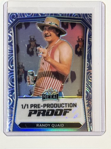 2024 Leaf Metal Randy Quaid Uncle Eddie Independence Day Blue Prizm Proof #d 1/1