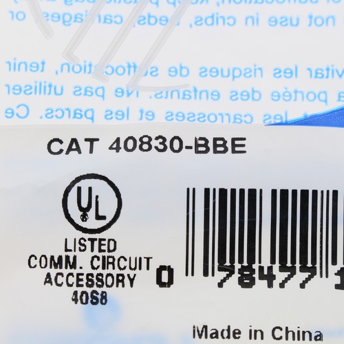 Single Leviton Almond Quickport Stereo RCA Jack Gold Black Stripe 40830-BAE - Picture 8 of 8