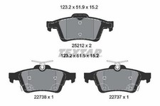 TEXTAR 2521204 Bremsbeläge Satz Hinten für FORD FOCUS III Turnier FOCUS III