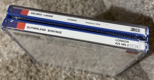 DELIBES Lakme (2 Discs London, 1989) JOAN SUTHERLAND, VANZO, BACQUIERE - SEALED - Bild 3 von 3