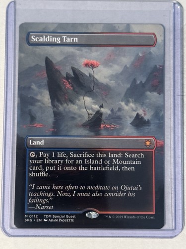 Scalding Tarn Borderless MTG Tarkir Dragonstorm Special Guests
