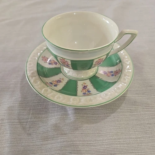 Rare VTG 1922 Rosenthal Ivory China Demitasse Cup and Saucer Maria Selb-Germany