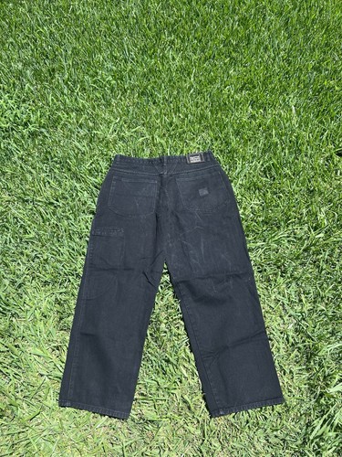 Vintage Le Jean De Marithe Francois Girbaud Denim Jeans Mens 36x 32 Black Y2K - Picture 6 of 9