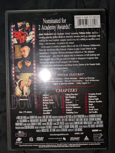 Schatten des Vampirs (DVD, 2000) - Bild 2 von 2