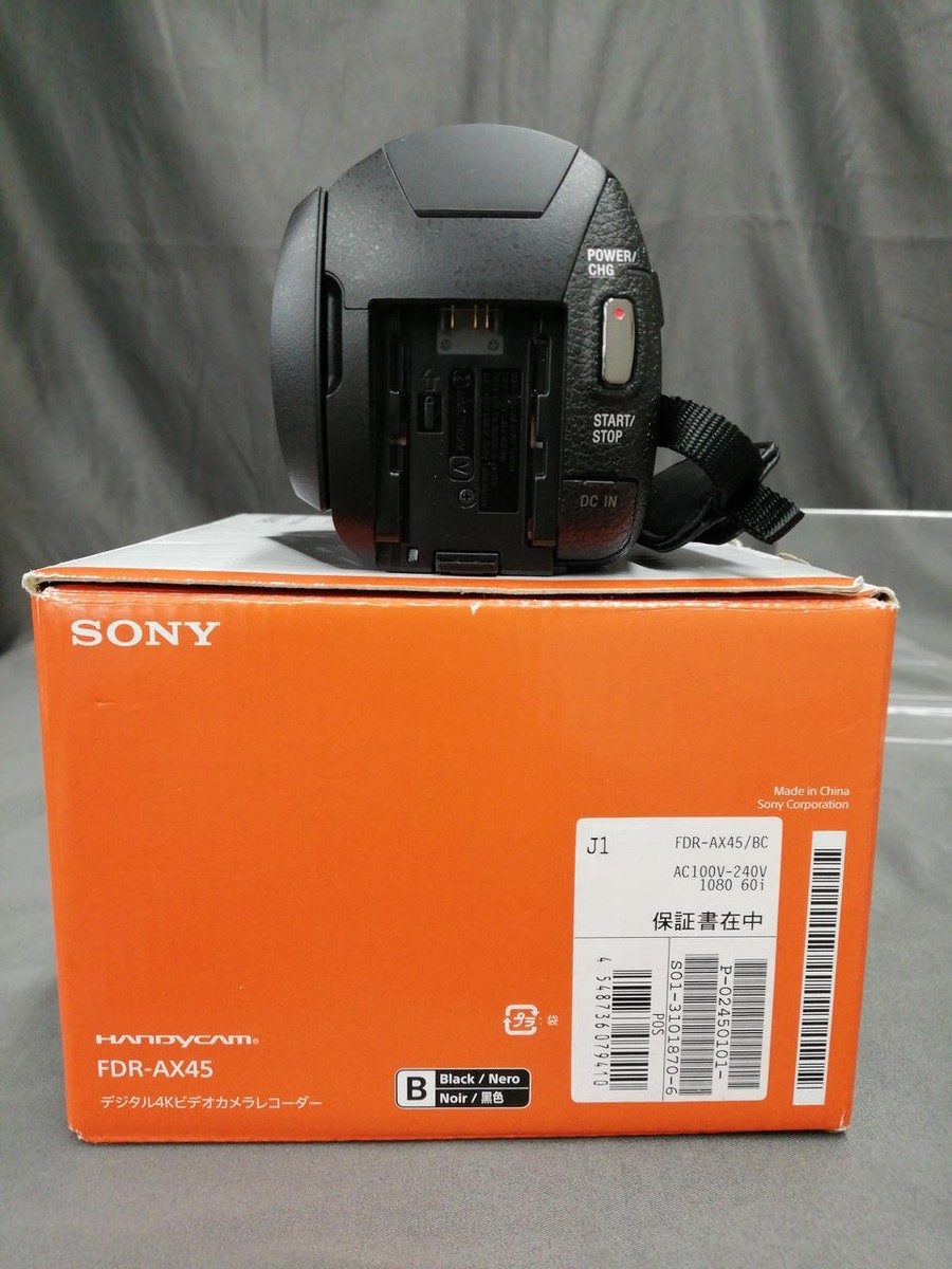 【美品】SONY FDR-AX45A Amazon.co.jp: SONY(ソニー) 4K ビデオカメラ Handycam FDR