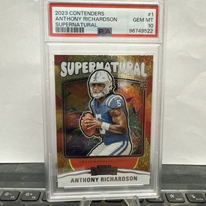 2023 CONTENDERS SUPERNATURAL #1 ANTHONY RICHARDSON PSA 10