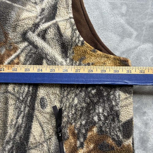 Vintage Outdoor Outfitters Ace Camo Fleece Lined Vest Men’s Size 3XL Full Zip - Picture 14 of 16