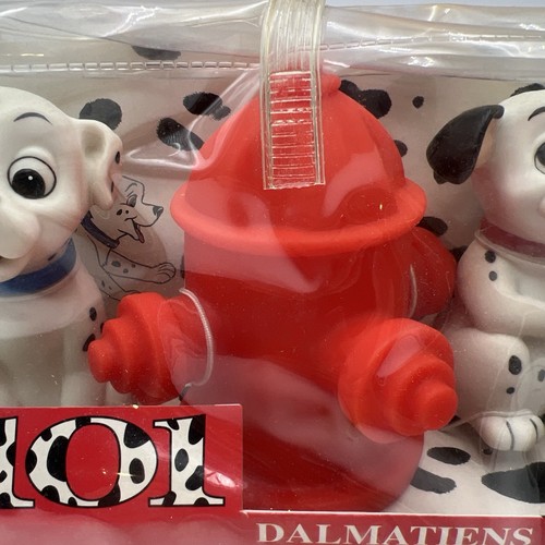Disney 101 Dalmatians Squeeze Rubber Baby Bath Toys Set Of 4 Vintage Brand New - Picture 9 of 9