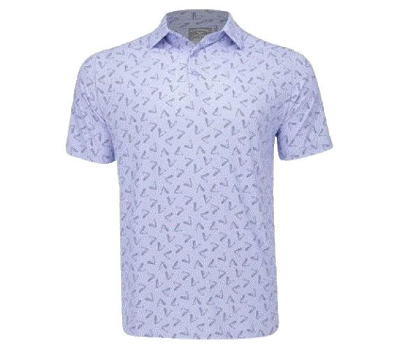 $70 Callaway Men's All Over Chevron Print Golf Polo-Spring