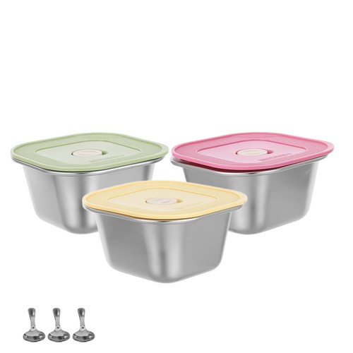  3PCS Salad Dressing to Go Container - Stainless Steel 4.52in Snack Containers - Picture 7 of 12