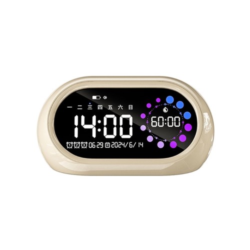 Digital Alarm Clock Volumes Adjustment For Heavy Sleepers Modern Home Decors - Picture 4 of 10