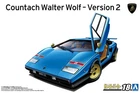 AOSHIMA The Supercar No.18 '76 Countach Walter Wolf Ver.2 1/24 Plastic Model Kit