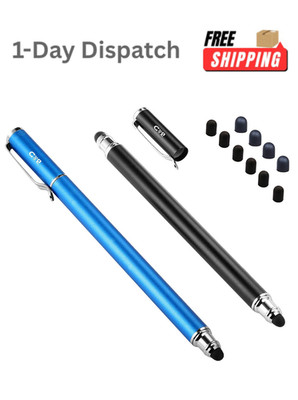 2PCS Stylus Touch Screen Pens Fine Tip for iPad iPhone Samsung Tablets Blue