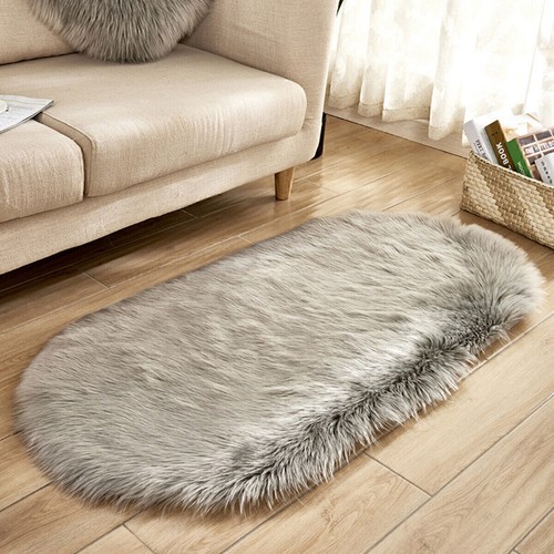 Flauschige Teppich Langflor Hochflor Soft Shaggy Fell Fußmatte Läufer Wohnzimmer - Bild 16 von 16