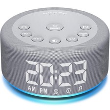 3 in 1 Sound Machine Alarm Clock Night Light White Noise with 27 Sleeping