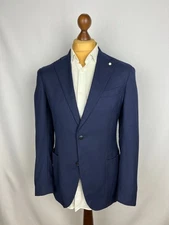 LBM1911 (Mantova) Sartorial Midnight-Blue REDA Wool Unlined Sport Coat 40US50IT