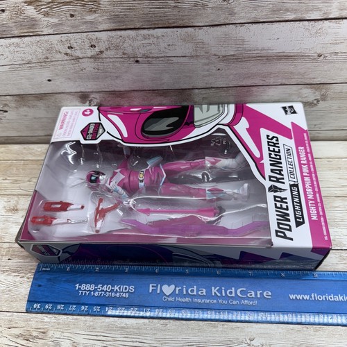 Figura Power Rangers Lightning Pink Ranger Mighty Morphin Hasbro Nuevo Precintado - Imagen 6 de 11
