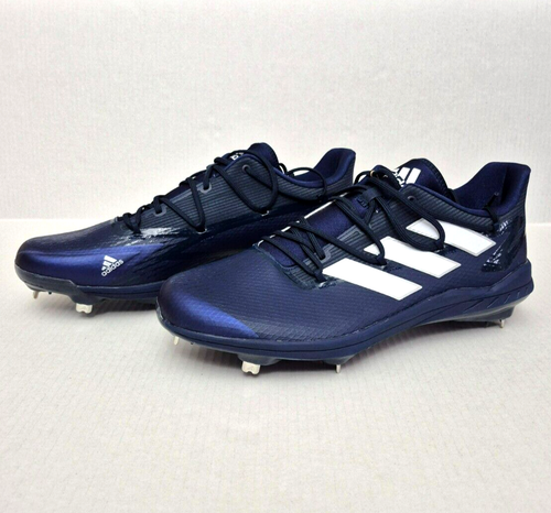 Adidas Adizero Men's Size 14 Afterburner Metal Baseball Cleats H00978 Navy Blue - Picture 2 of 11