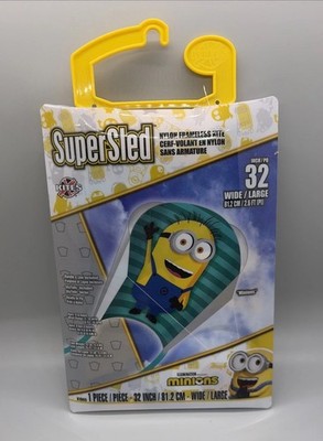 Minions X Kites Super Sled Nylon Frameless Kite 32 Inch Large - New