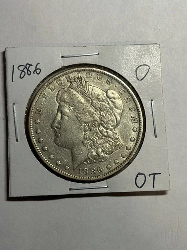 1886-O $1 MORGAN SILVER DOLLAR AU TOUGHER DATE