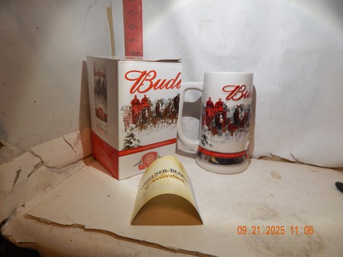 2011 Budweiser Holiday Stein mit Box & COA - Stärke, Kraft, Schönheit - Bild 1 von 3