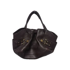 Cole Haan Village Classic Dark Brown Pebbled Leather Shoulder Bag Tote Handbag